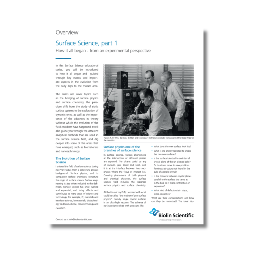 Surface Science - part 1