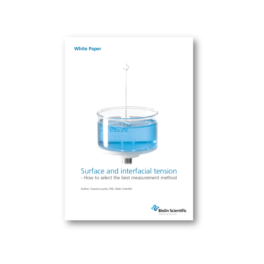 Surface and interfacial tension