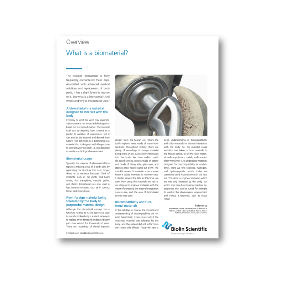 What is a Biomaterial