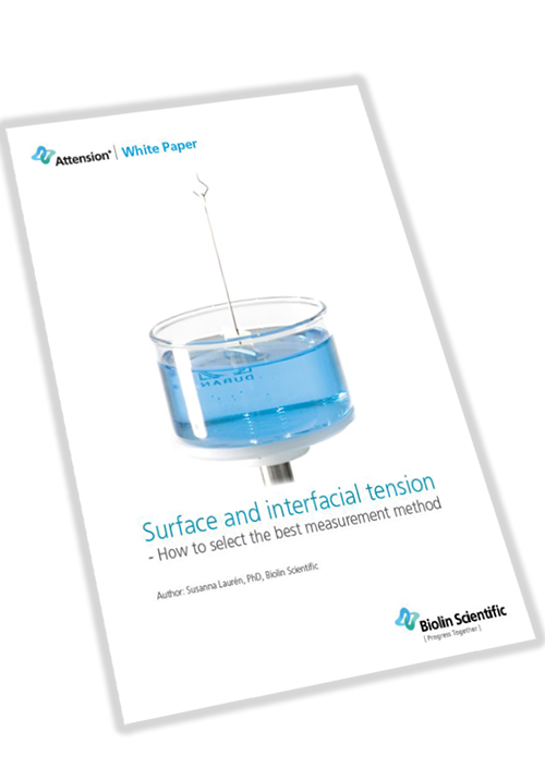 Surface and interfacial tension White paper Biolin Scientific