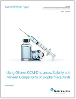 Assess stability and material compatibility of biopharmaceuticals