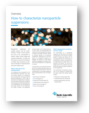 How to characterize nanoparticle suspensions